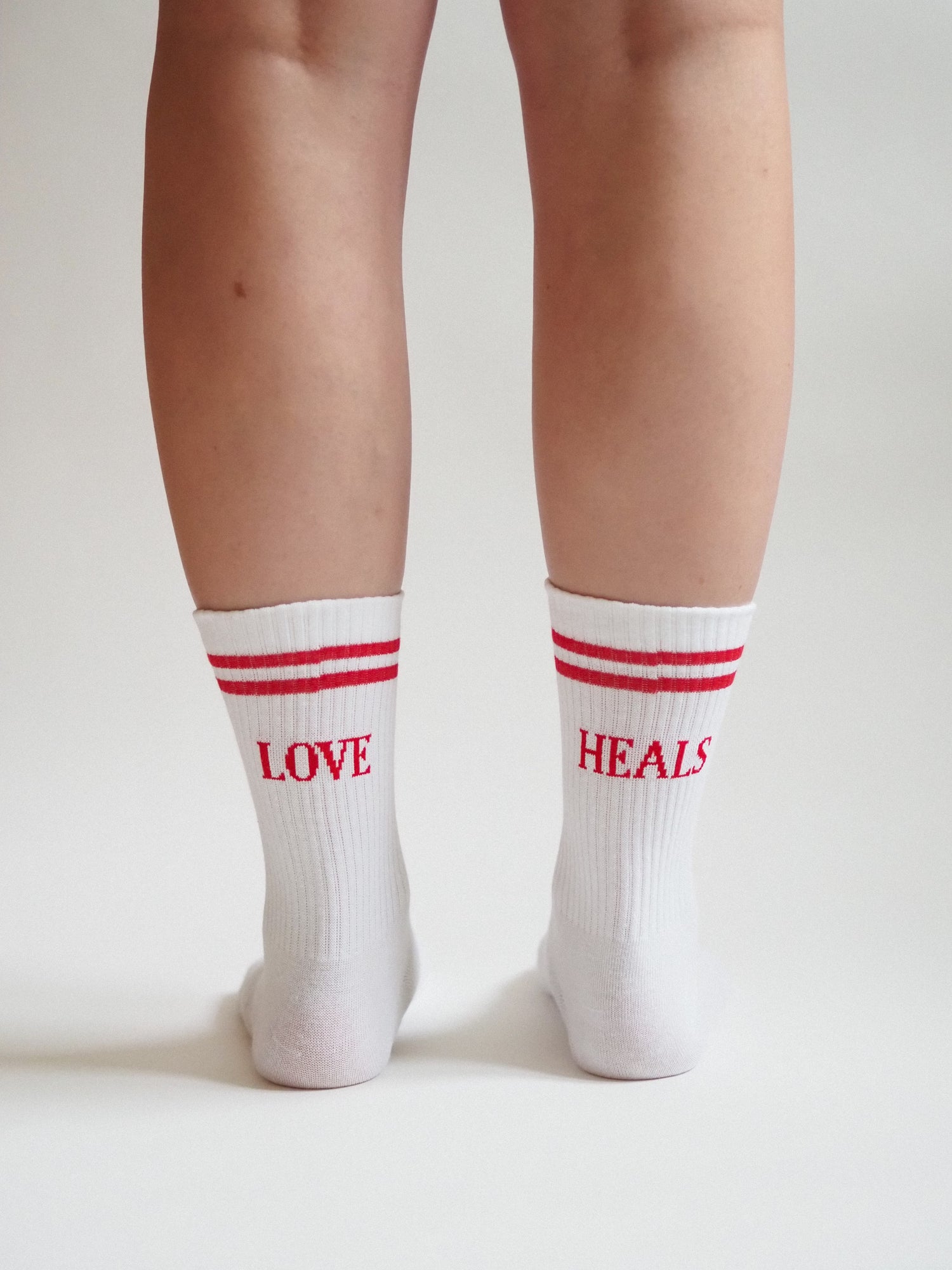 Love Heals Socks, White