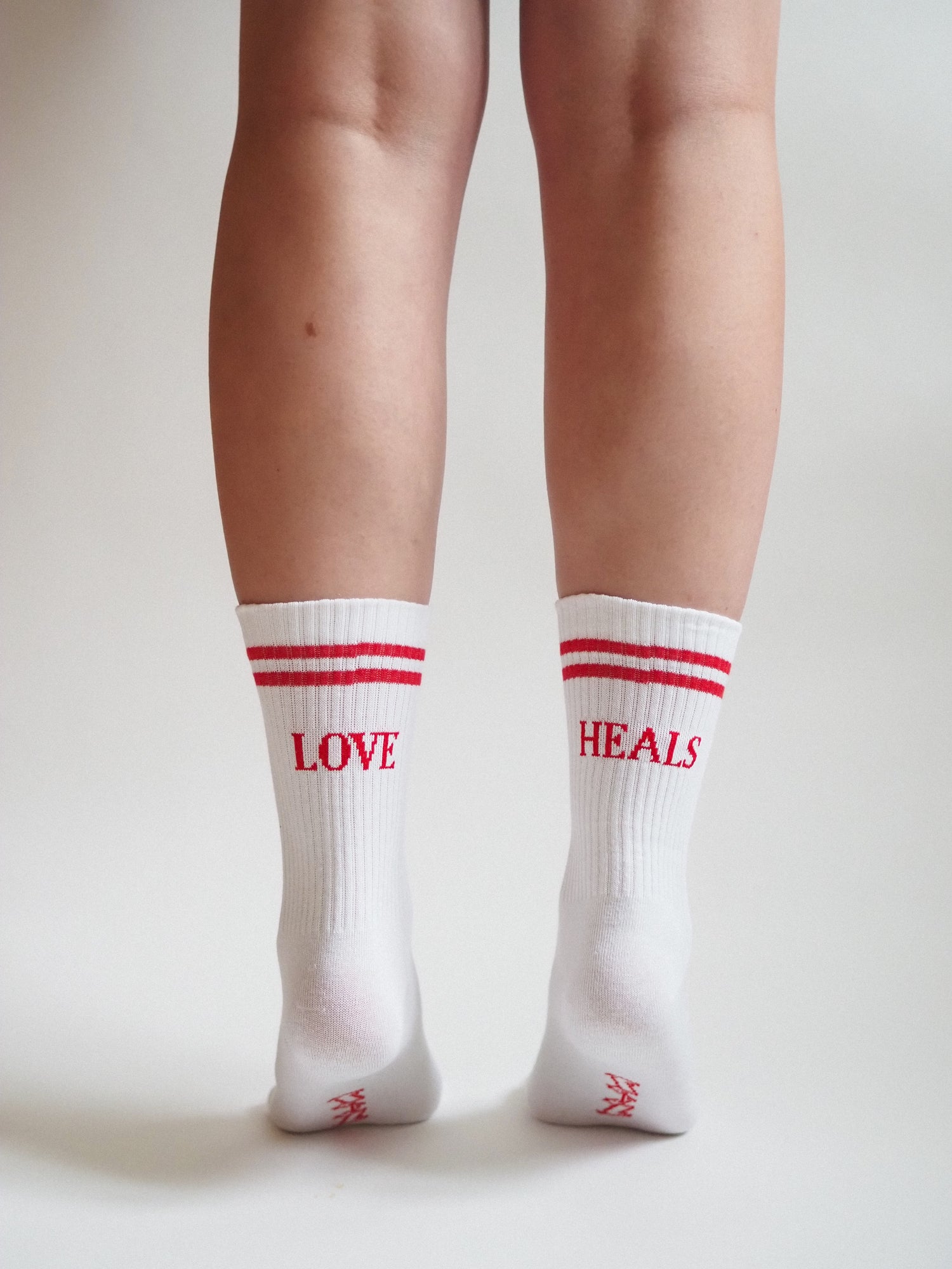 Love Heals Socks, White