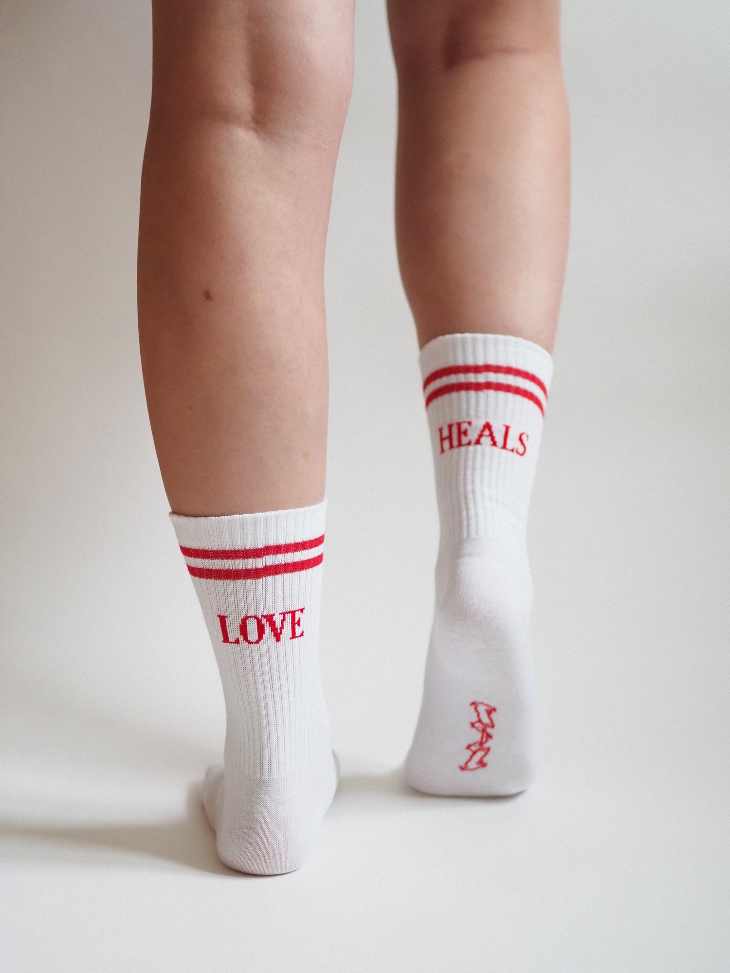 Love Heals Socks, White