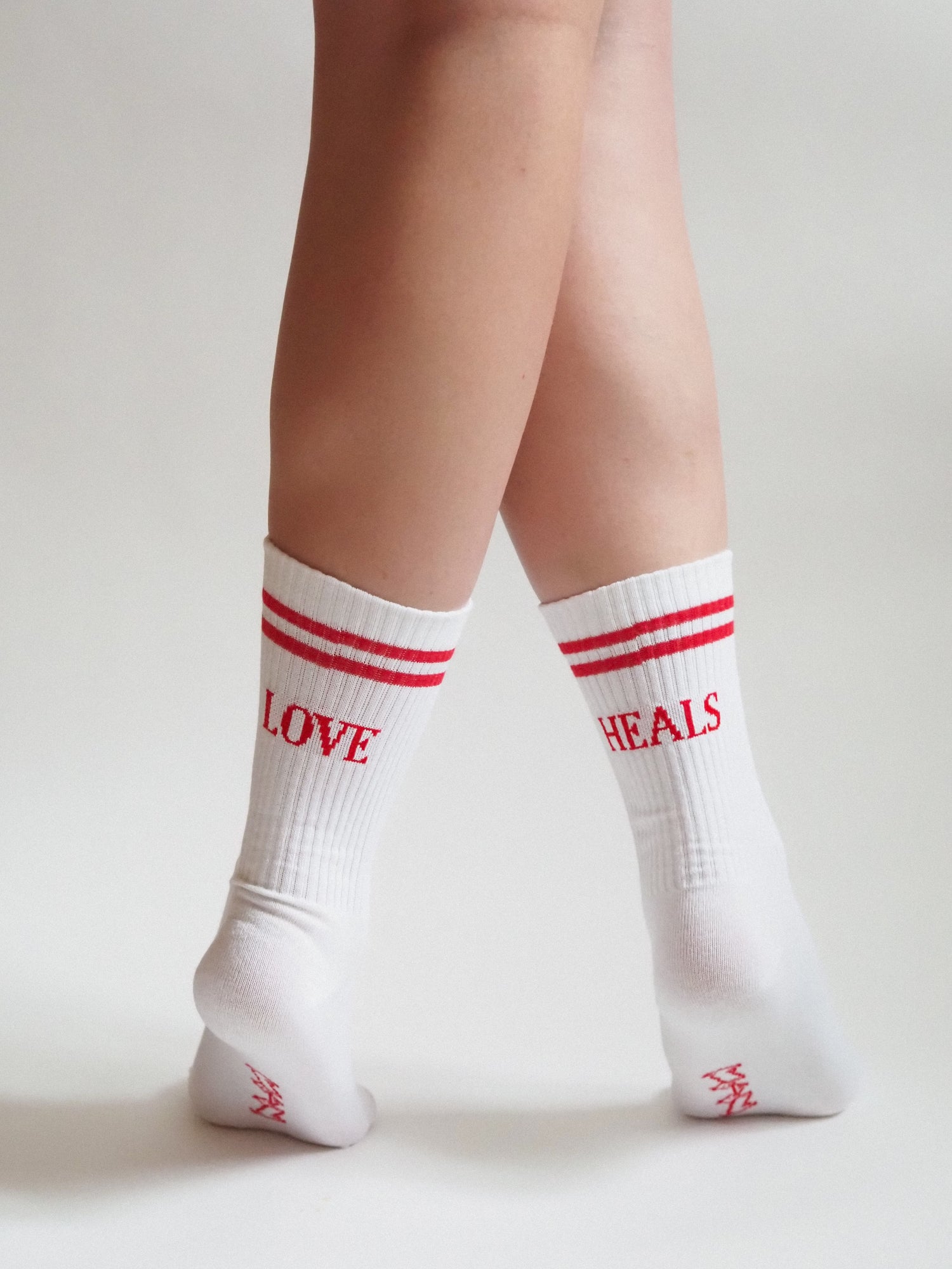 Love Heals Socks, White