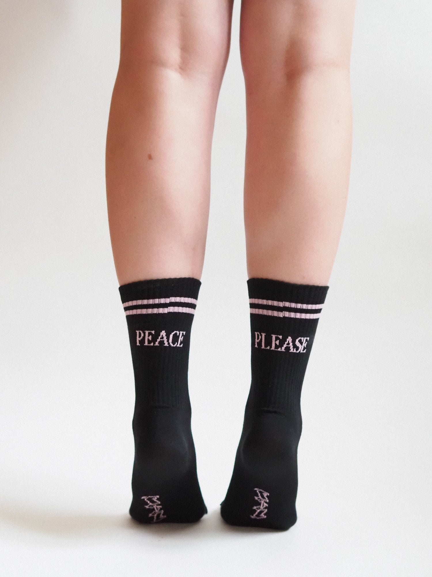 Peace Please Socks, Black