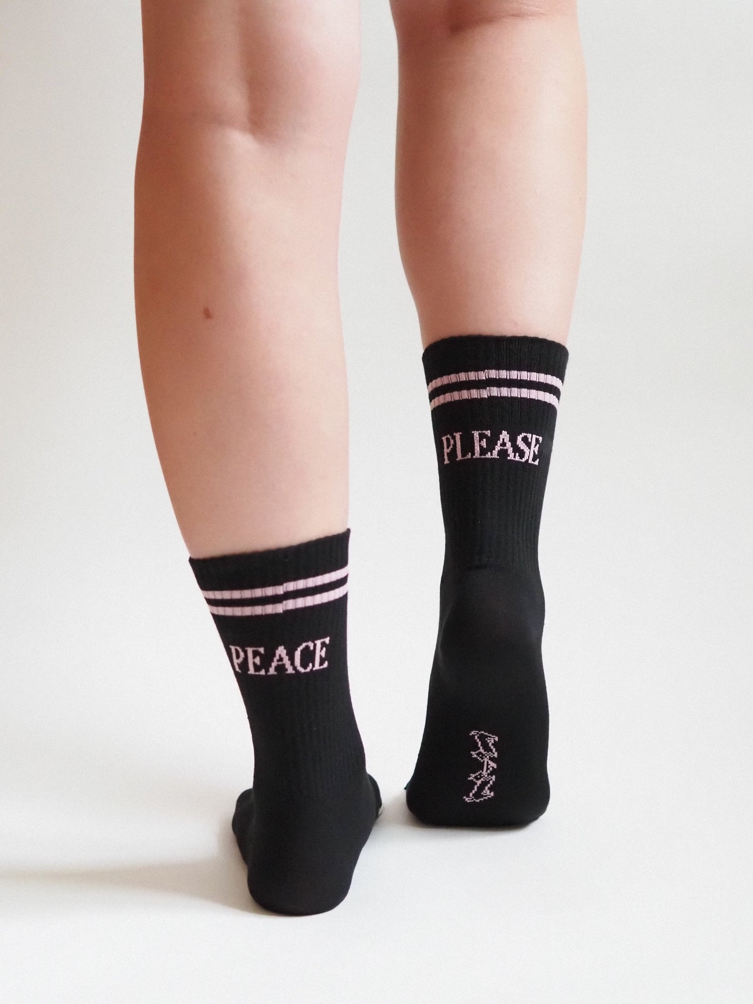 Peace Please Socks, Black