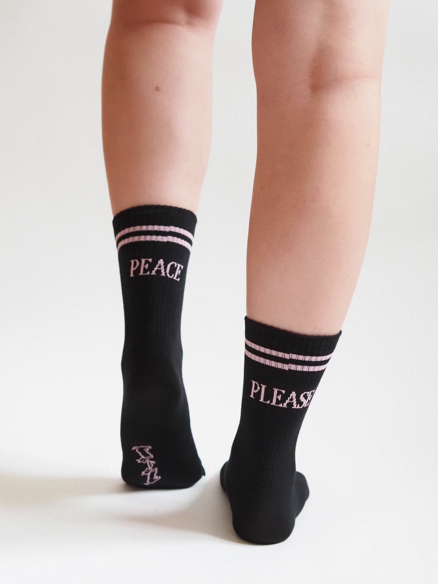 Peace Please Socks, Black