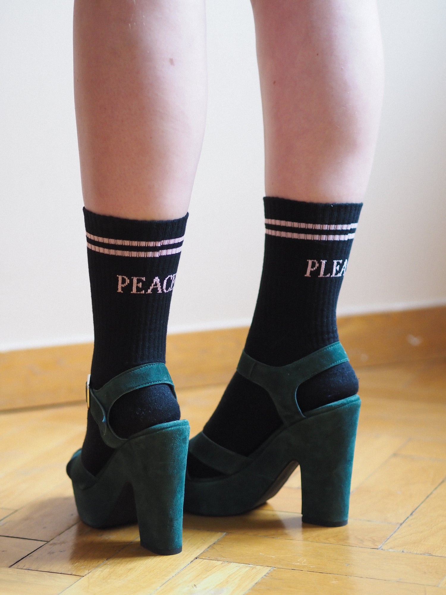 Peace Please Socks, Black