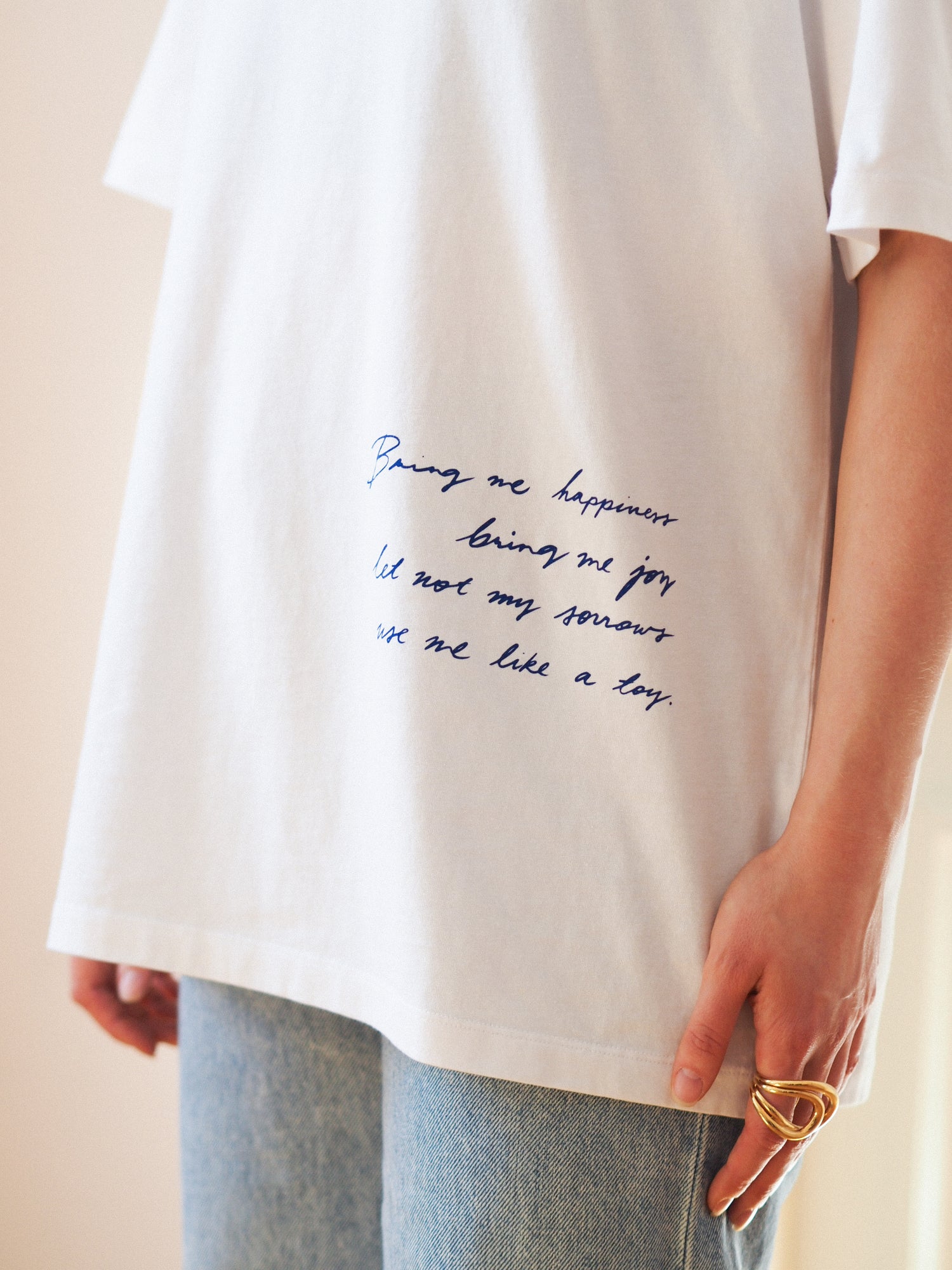Spell for Happiness Signature Tee, White