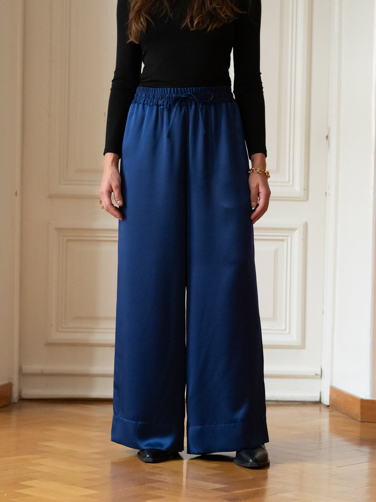 Wide Pants, Deep Rich Blue
