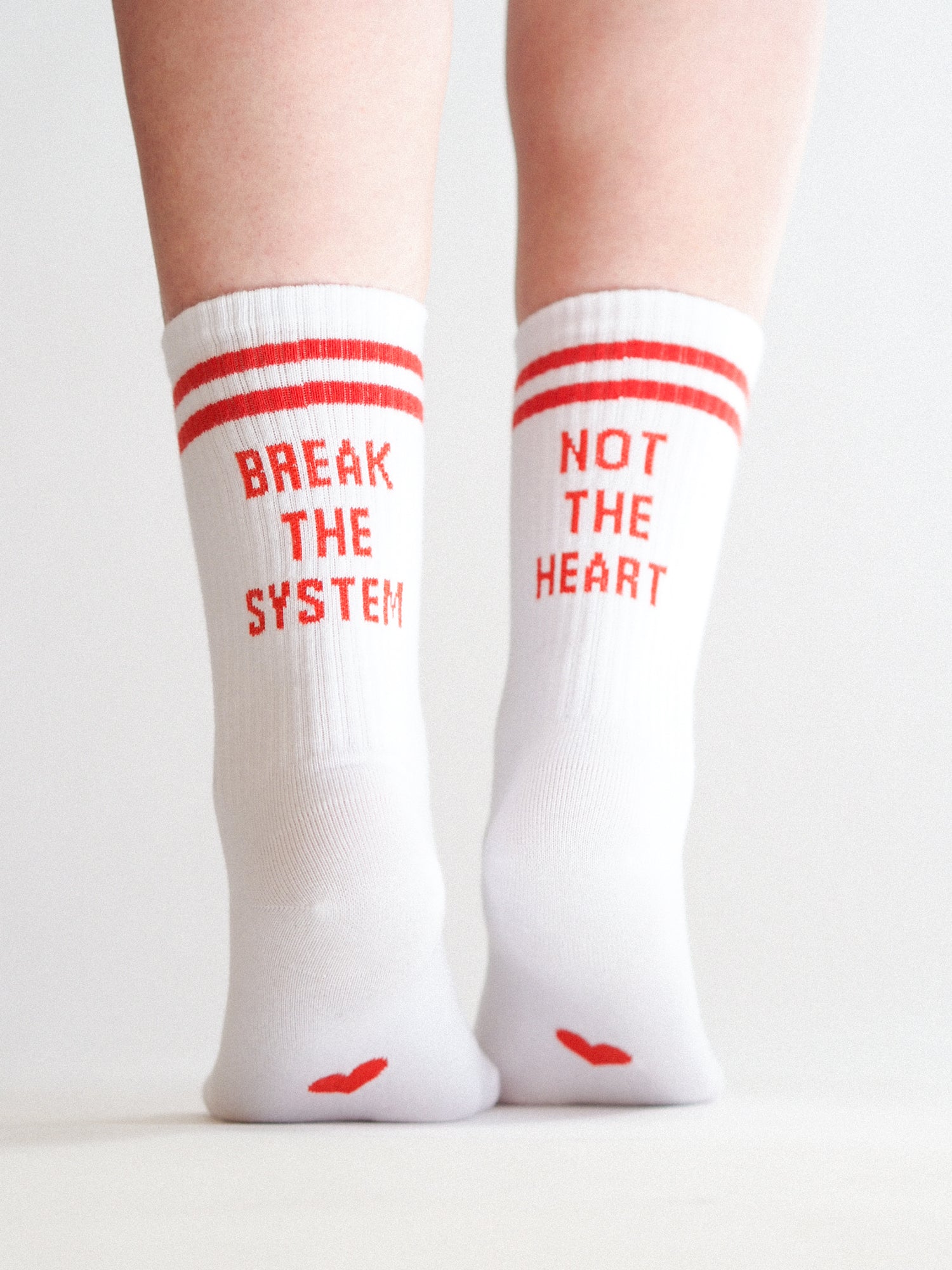 Break The System Sock, White