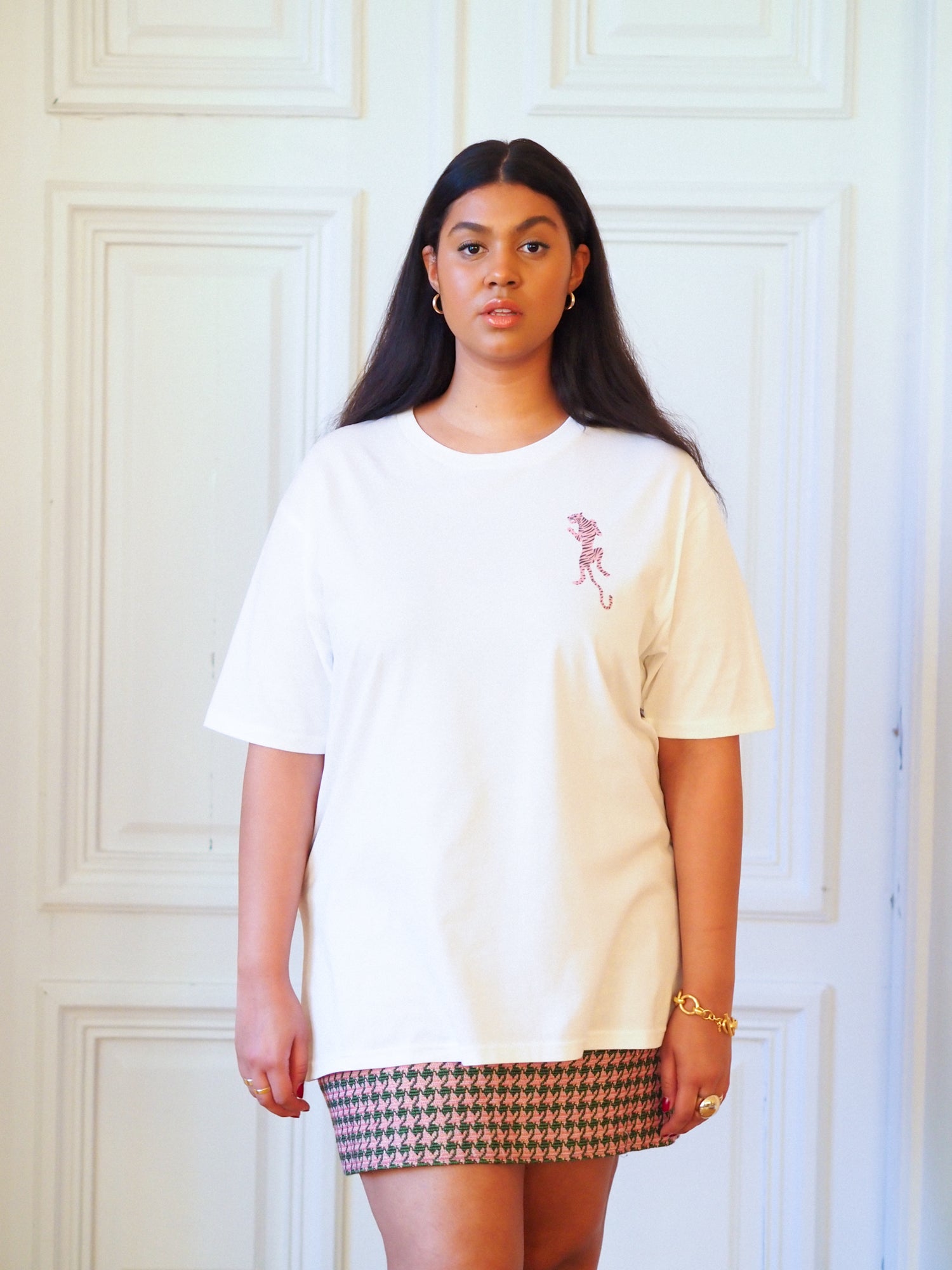 Easy Tiger Oversize T-shirt, White
