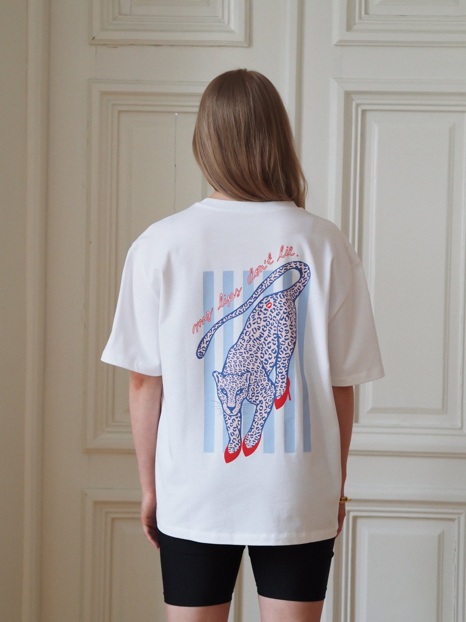 Lips Don't Lie Signature Tee, White