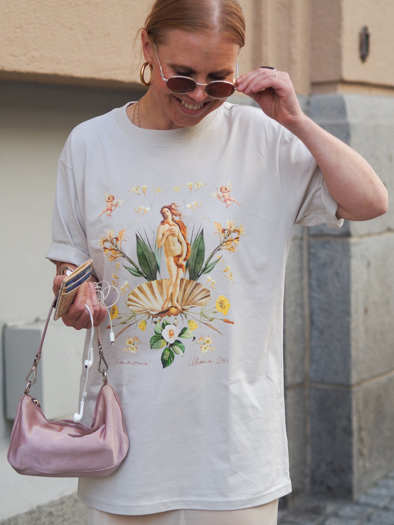 Renaissance Oversize T-shirt, Bone