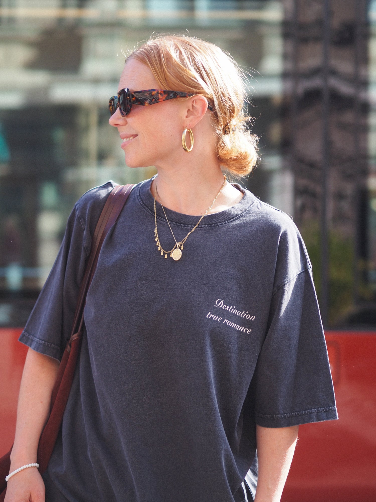 True Romance Oversize T-shirt, Stonewashed Black