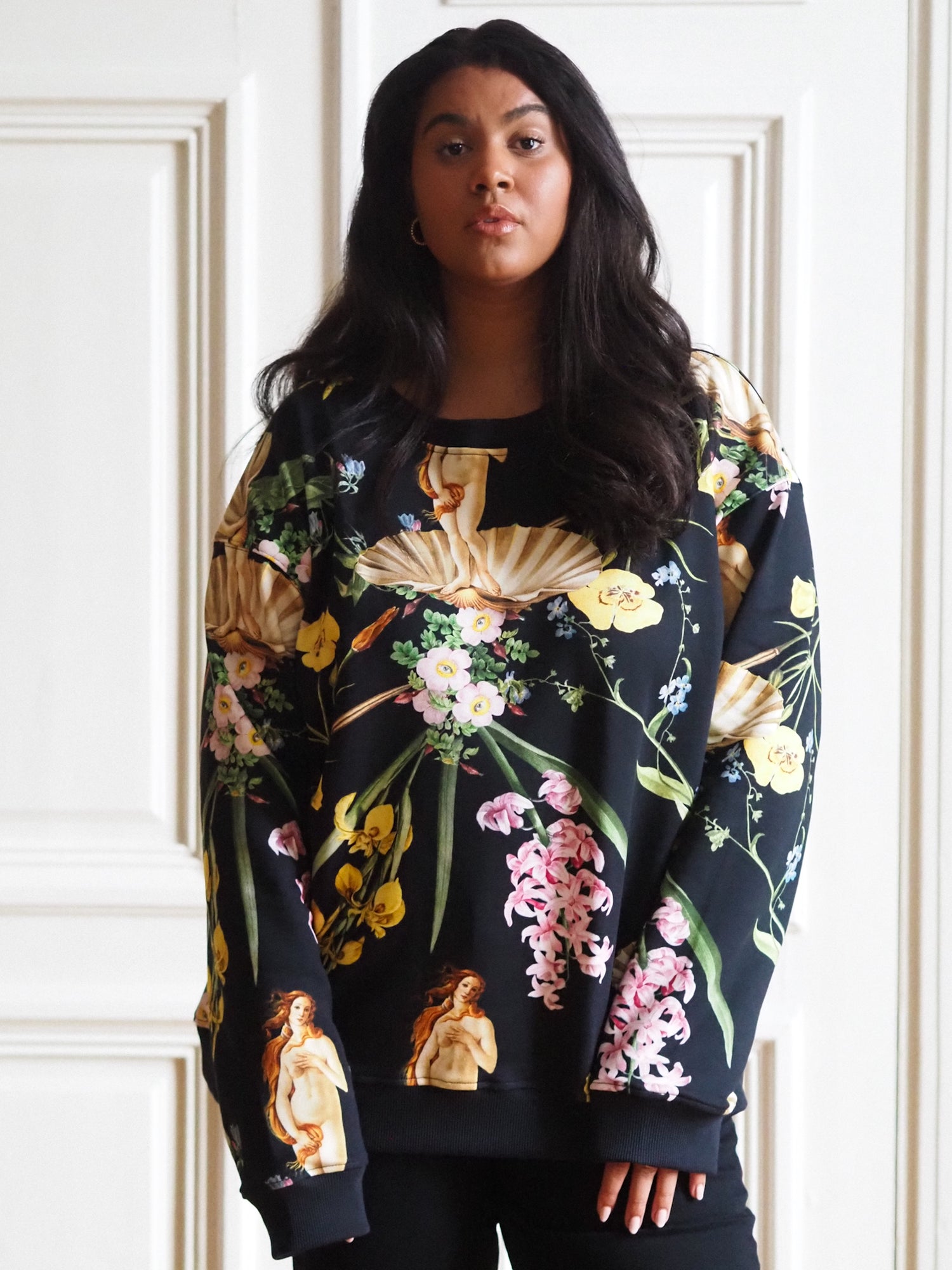 Unisex Sweatshirt, Venus Black