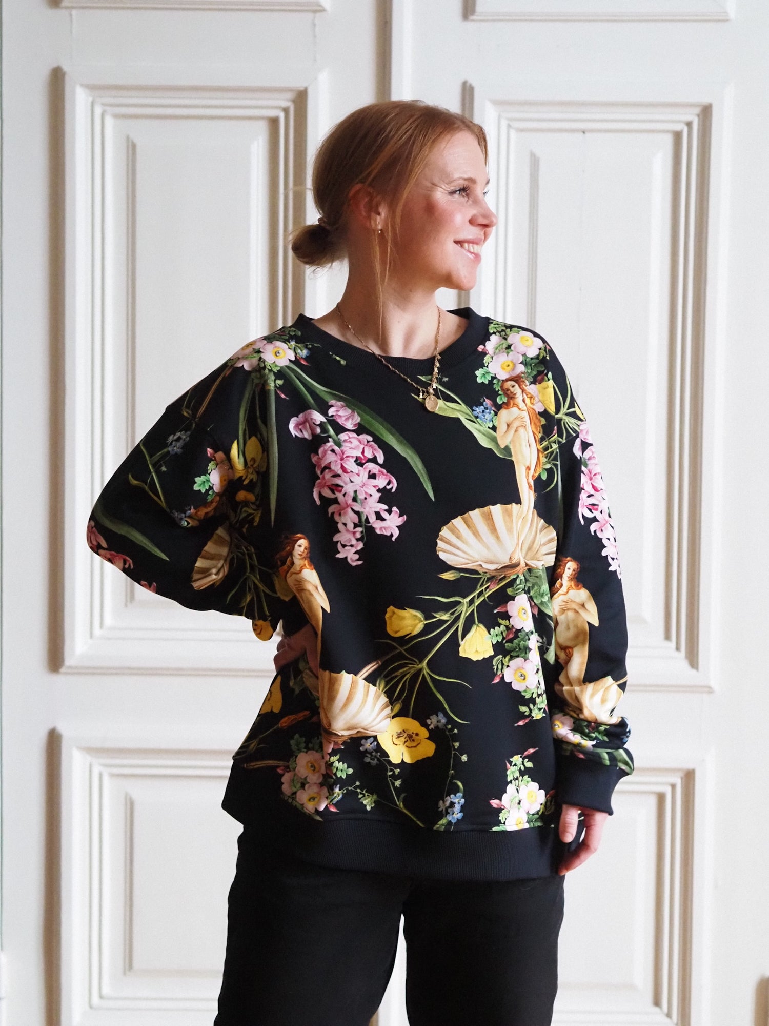 Unisex Sweatshirt, Venus Black