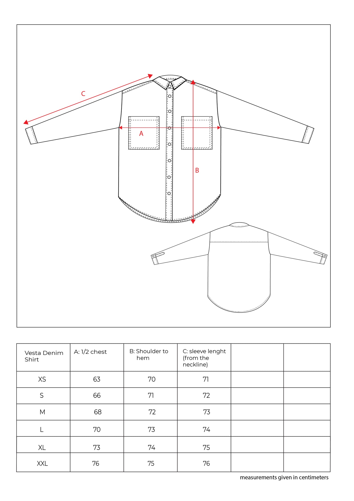 Vesta Denim Shirt, Renaissance
