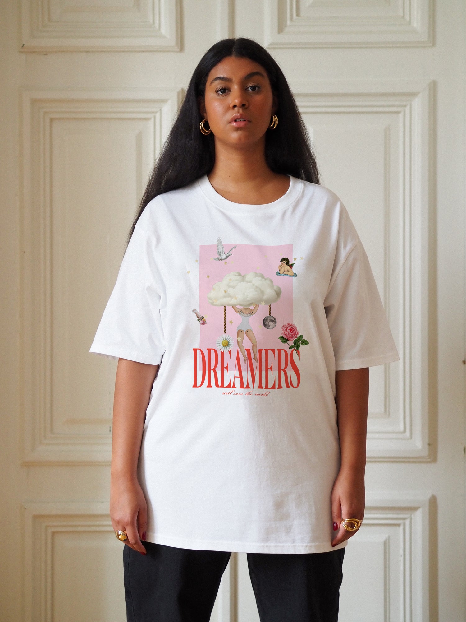 World Saver Oversize T-shirt, White
